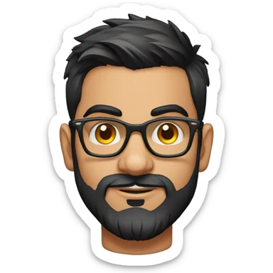 Virat Kohli with glasses  sticker