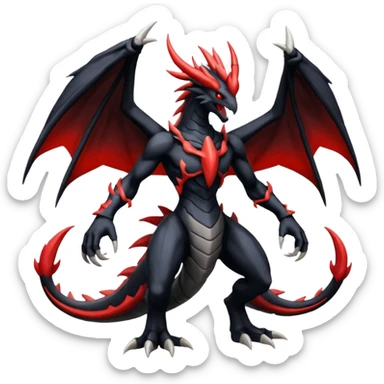 Darkrai-Giratina-Zekrom-Yveltal-fusion-Fakémon-Pokémon-creature  sticker
