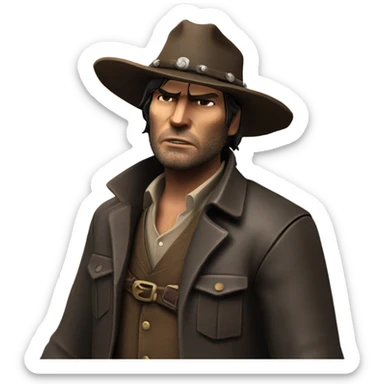 John Marston from read dead redemption sticker