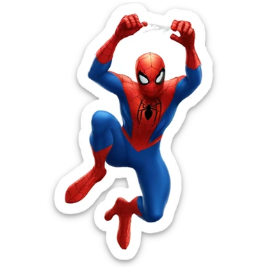 SPIDER MAN THROWING WEB  sticker