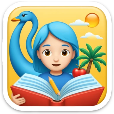 a story picture book sticker