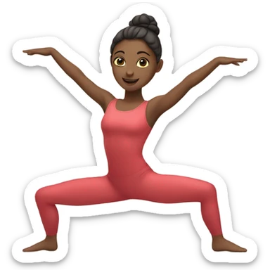 Woman doing the splits emoji
 sticker