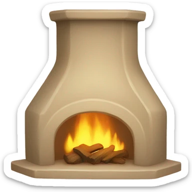 Beige hearth sticker