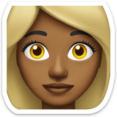 Presidenta chica blanca cabello negro ojos marrones con la bandera de venezuela  sticker