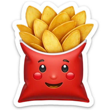 Spicy chips sticker