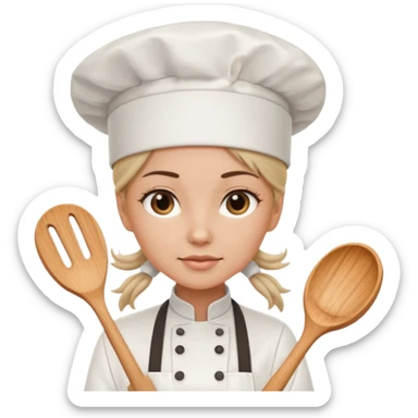 Female chef – tied hair, white hat




 sticker