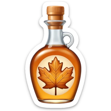 Maple syrup sticker