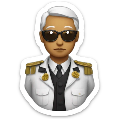 Un noir chinois roux sticker