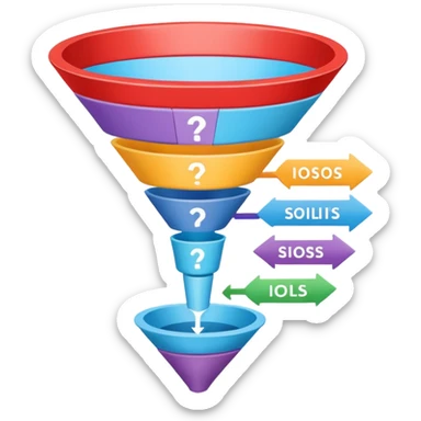 sales funnel sticker