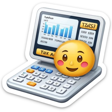 Tax AI tool for productivity sticker