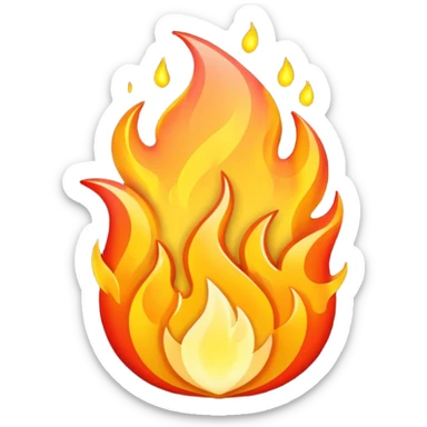mirco steps of fire sticker