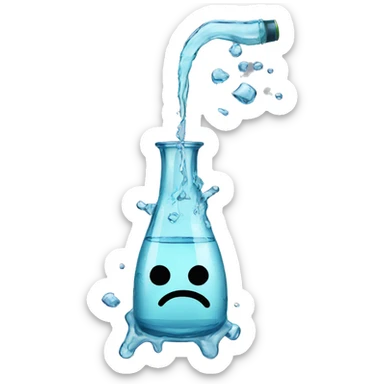 bong water spilling all over  sticker