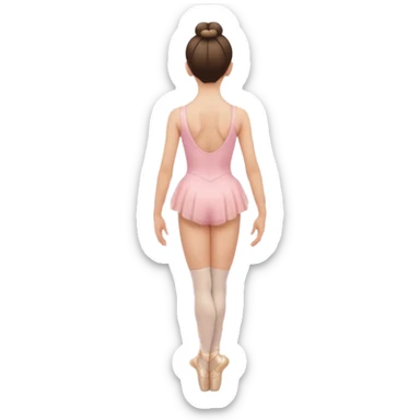 coque cabelo ballet vista de trás sticker