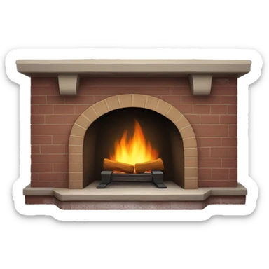 Fireplace  sticker