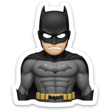 Batman grabbing his hair  sticker