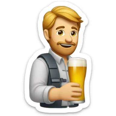 ein wohnblock und wo leute da vor bier trinken sticker