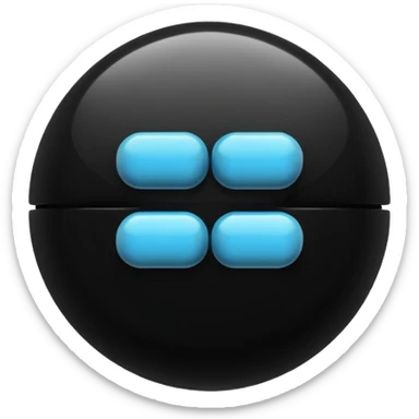 Píldora negra sticker