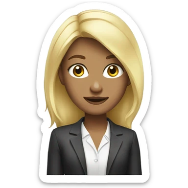 successful blonde sticker