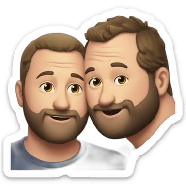 tom segura kissing bert kreischer sticker