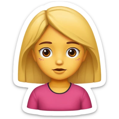 Niña orando sticker