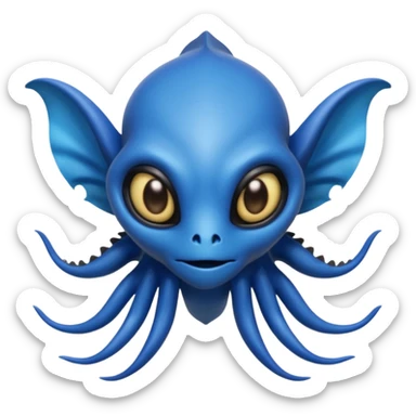 Life-like Brownish Aquatic Luxio-Alien-hybrid  sticker