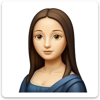 monalisa painting sticker