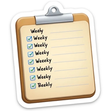 weekly to-do list sticker