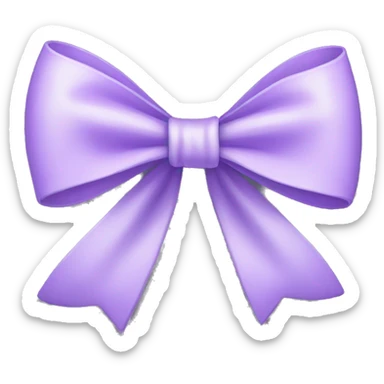 light purple bow sticker