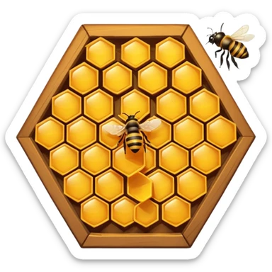 bee hive sticker