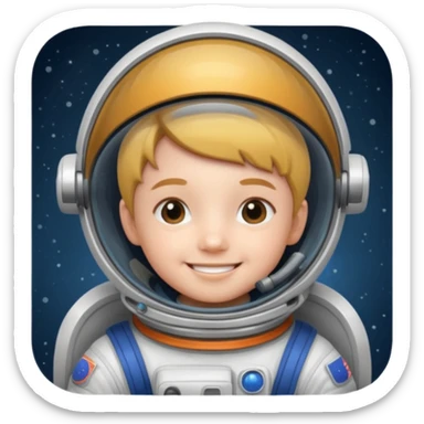 Astronaut Kids sticker