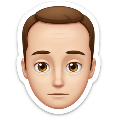 Big forehead sticker