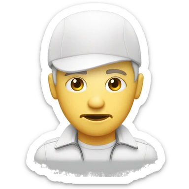 tired freelancer white leather sticker