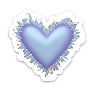 Big heart radiating smaller lighter  hearts sticker
