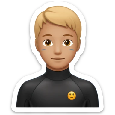 diver wetsuit sticker