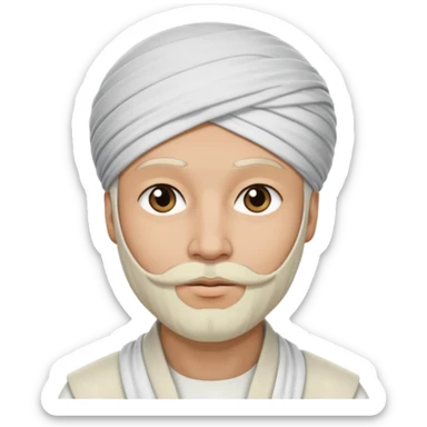 islamist in turban sticker