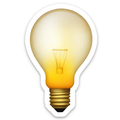 idea bombilla sticker