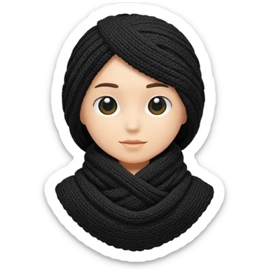 scarf: negra sticker