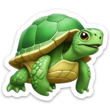Tortugas besándose sticker