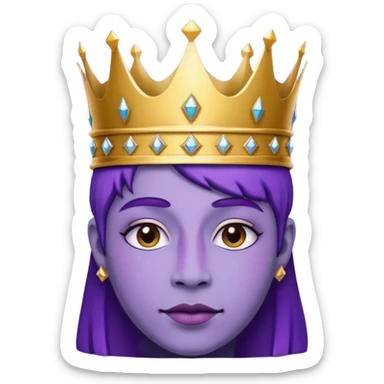 Purple royalty sticker