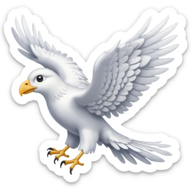 letter with wings sticker