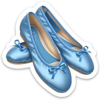 Blue ballet shoes sticker