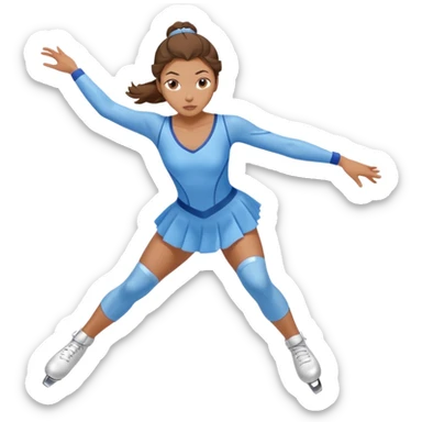 Victoruam ice skater sticker