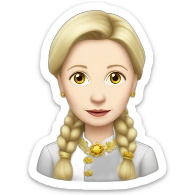 Julia Tymoshenko produces gas  sticker