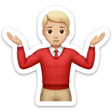 Person Taking a bow with arm across waist sticker