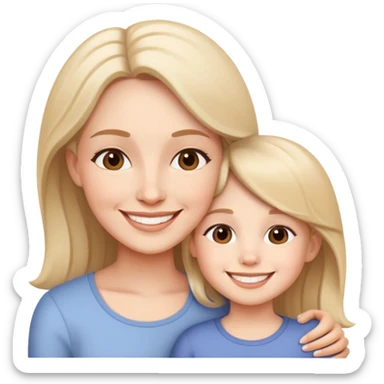 Mother and daughter  sticker