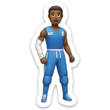 Un homme qui fait un sport de combat sticker