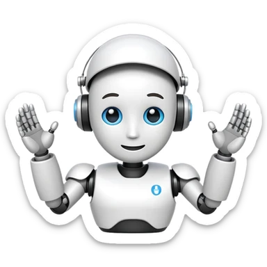 ai advisor human bot emoji FOR CAREER ADVICE sticker