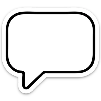 speech bubble sticker