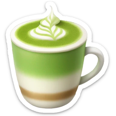 Matcha latte  sticker