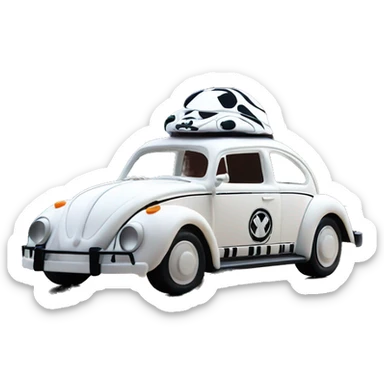 1956 First Order Storm Trooper themed Volkswagen bug sticker